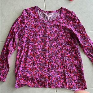 Lilly Pulitzer Pink Long Sleeve Etta Shirt